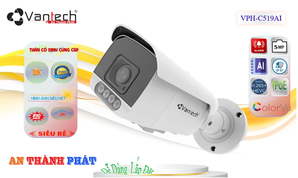 Camera VPH-C519AI Đang giảm giá Camera VPH-C519AI Đang giảm giá
