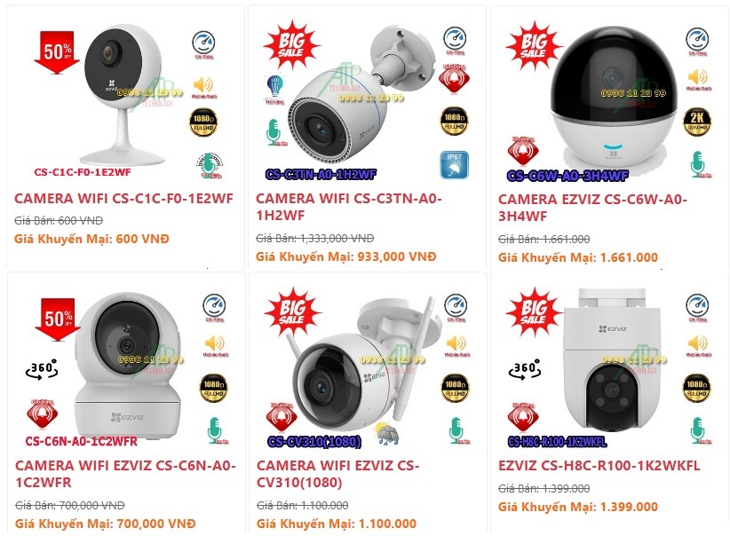 lắp camera wifi ezviz tại quận 2