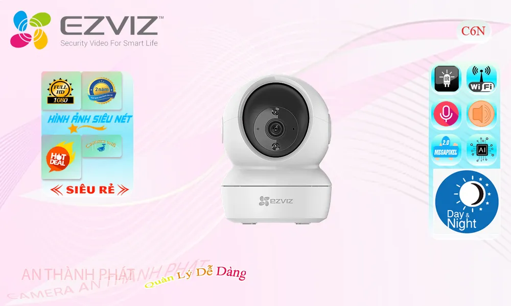 Camera wifi ezviz c6n