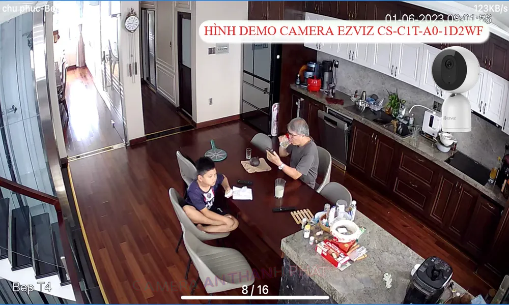 hình ảnh demo của camera Ezviz CS-C1T-A0-1D2WF