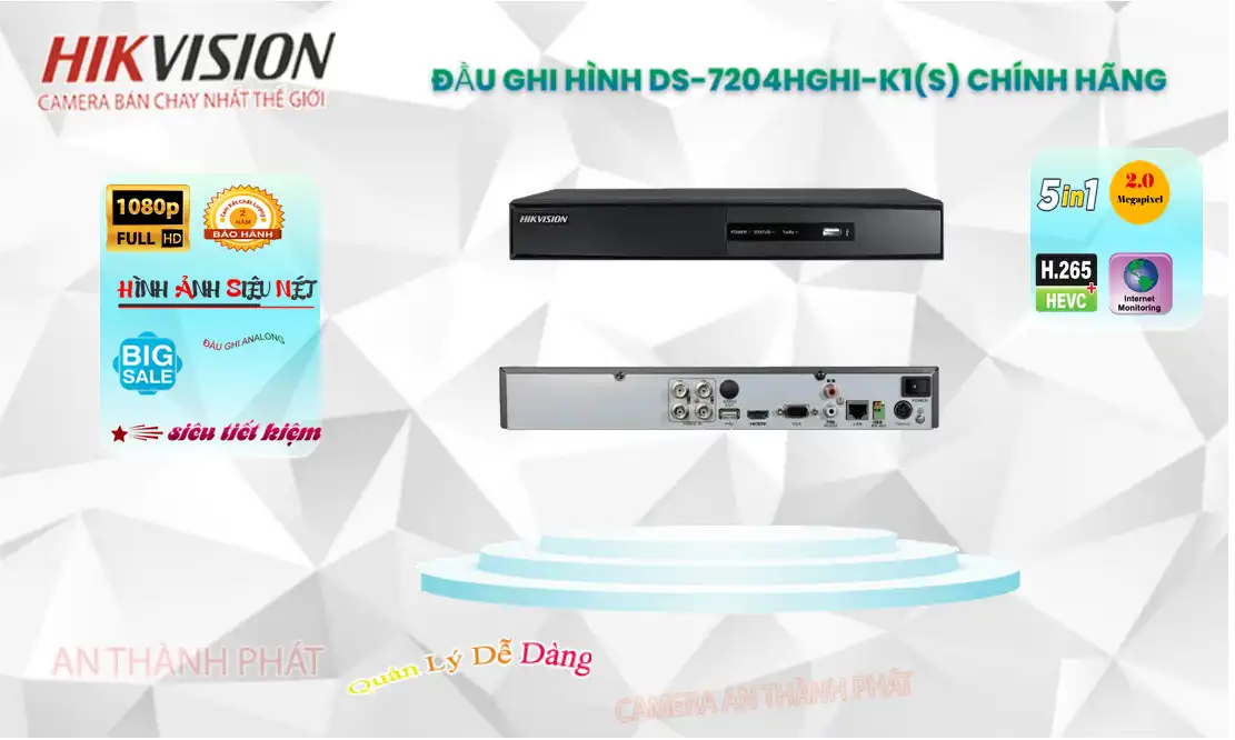 Đầu Ghi Hikvision DS-7204HGHI-K1-(S)